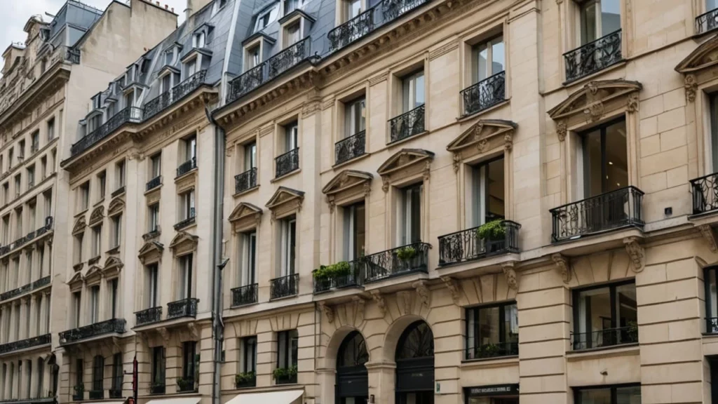 Immeuble ancien réhabilité en centre-ville, façade rénovée dans le respect de l’architecture d’origine