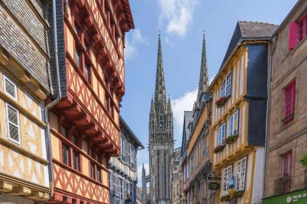 Centre-ville de Quimper, éligible à la loi Denormandie pour investir dans l’immobilier ancien rénové